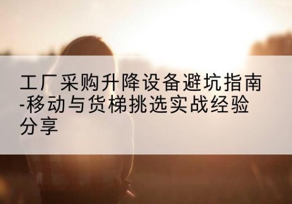南明移动式升降机怎么选-工厂采购升降设备避坑指南-移动与货梯挑选实战经验分享