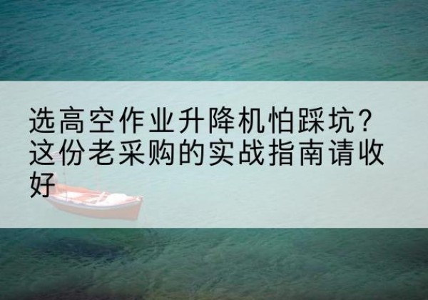 南明高空作业升降机厂家推荐-选高空作业升降机怕踩坑？这份老采购的实战指南请收好